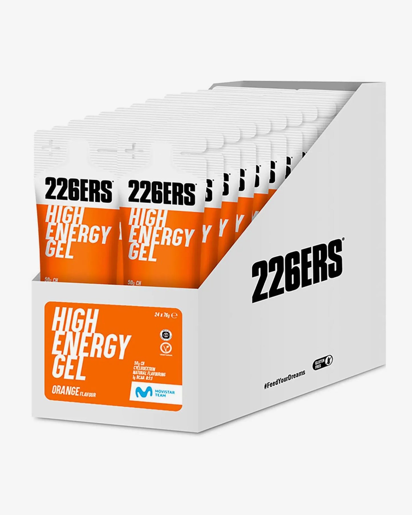 HIGH ENERGY GEL 76g - Gel Energético con ciclodextrina CAJA 24